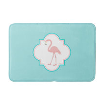 Roze Flamingo op Aqua Background