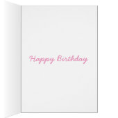  roze flamingo op blauw (Binnen (Rechts))