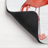 Roze flamingo op hoge hakken muismat (Hoek)