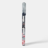 Roze flamingo op Japanse vijver inkt spat omslag Case-Mate iPhone Case (Achterkant / Rechts)