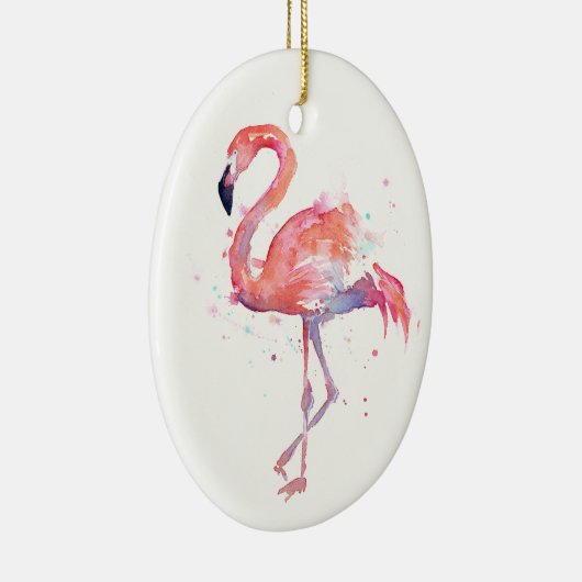 Roze Flamingo Ornament (Rechts)