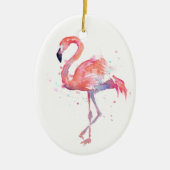 Roze Flamingo Ornament (Voorkant)