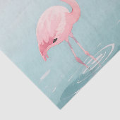 Roze Flamingo Paar Aquarel Sereniteit Tissuepapier (Detail)