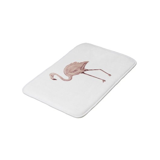Roze Flamingo Painting Bath Mat (Gekanteld)