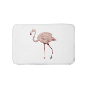 Roze Flamingo Painting Bath Mat