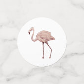 Roze Flamingo Painting Party Confetti (Kleine voorkant)