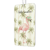 Roze Flamingo Palmbomen Luchtverfrisser (Links)
