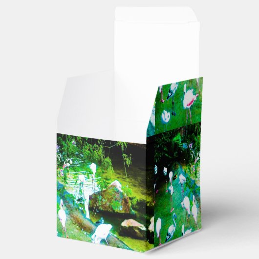 Roze Flamingo Party Bedankdoosjes (Geopend)