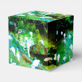 Roze Flamingo Party Bedankdoosjes (Achterkant)