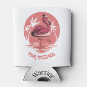 Roze Flamingo Party Blikjeskoeler (Achterkant)