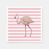 Roze Flamingo Party Paper Napkin Servet (Voorkant)