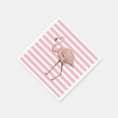 Roze Flamingo Party Paper Napkin Servet (Hoek)