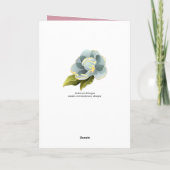 Roze Flamingo Pastel Art Birthday Kaart (Achterkant)