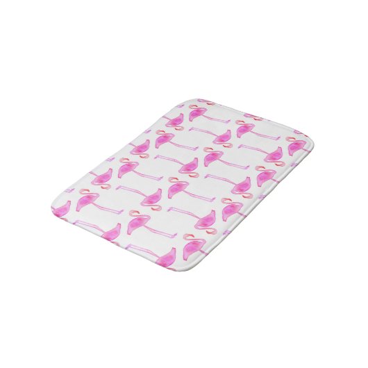 Roze Flamingo patroon Badmat (Gekanteld)