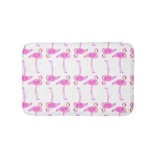 Roze Flamingo patroon Badmat (Voorkant)