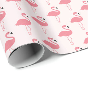 Roze Flamingo patroon Cadeaupapier
