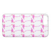 Roze Flamingo patroon Case-Mate iPhone Case (Achterkant (Horizontaal))