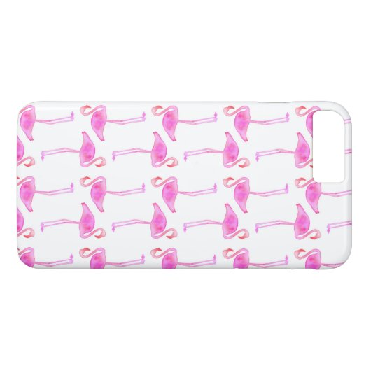 Roze Flamingo patroon Case-Mate iPhone Case (Achterkant (Horizontaal))