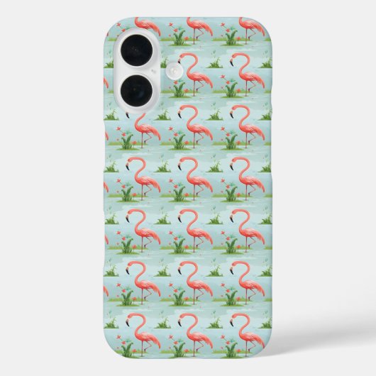 Roze Flamingo patroon Case-Mate iPhone Case (Achterkant)