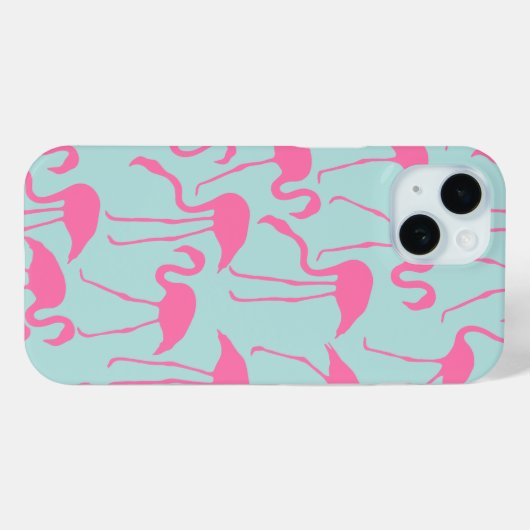 Roze Flamingo patroon Case-Mate iPhone Case (Achterkant (horizontaal))