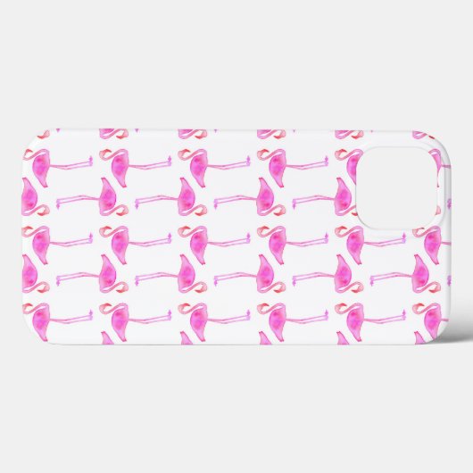 Roze Flamingo patroon Case-Mate iPhone Case (Achterkant (horizontaal))