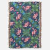 Roze Flamingo patroon Deken (Voorkant Verticaal)