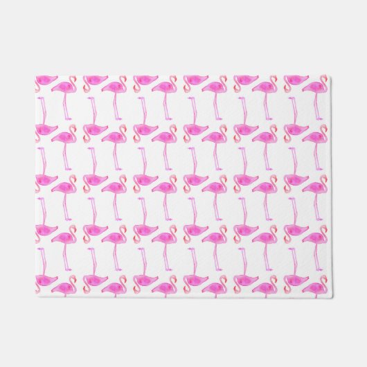 Roze Flamingo patroon Deurmat (Voorkant)