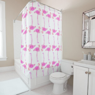 Roze Flamingo patroon Douchegordijn
