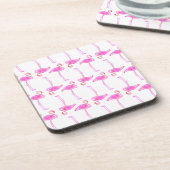 Roze Flamingo patroon Drankjes Onderzetter (Linkerzijde)