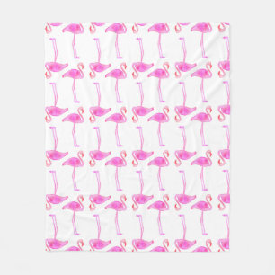 Roze Flamingo patroon Fleece Deken