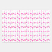 Roze Flamingo patroon Inpakpapier Vel (Voorkant)