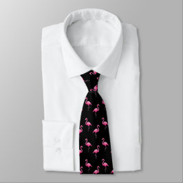 Roze Flamingo Patroon Moderne Trendy Tropisch Stropdas