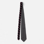 Roze Flamingo Patroon Moderne Trendy Tropisch Stropdas (Achterkant)