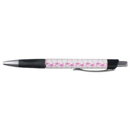 Roze Flamingo patroon | Monogram Pen (Bodem)