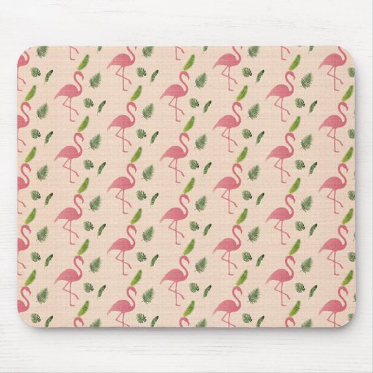 Roze Flamingo patroon Muismat (Voorkant)