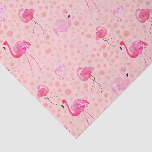 Roze Flamingo patroon papier (Detail)