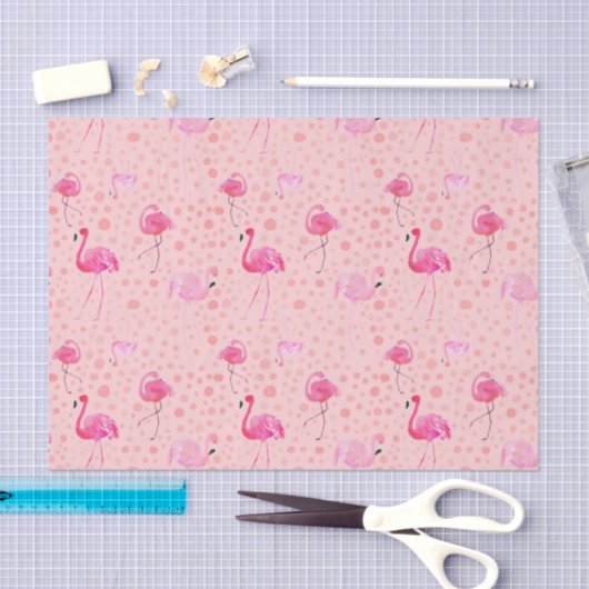 Roze Flamingo patroon papier (Craft)