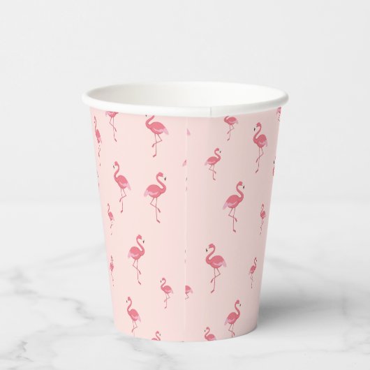 roze flamingo patroon papieren bekers (Rechts)