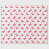Roze flamingo patroon Strand inpakpapier (Vlak)