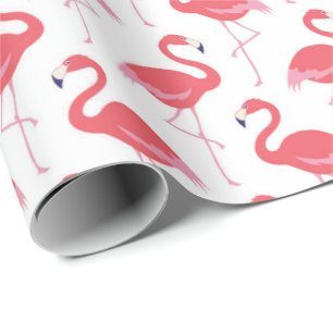 Roze flamingo patroon Strand inpakpapier