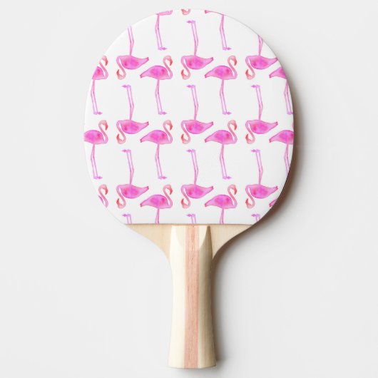 Roze Flamingo patroon Tafeltennisbatje (Voorkant)