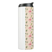Roze Flamingo patroon Thermosbeker (Gedraaid links)