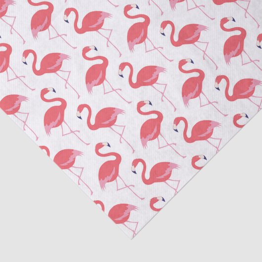 roze flamingo patroon tissuepapier (Detail)