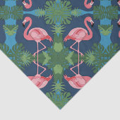 Roze Flamingo patroon Tissuepapier (Detail)
