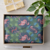 Roze Flamingo patroon Tissuepapier (Geschenk)