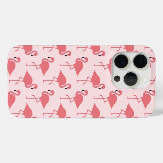 Roze Flamingo patroon Tropische vogel Case-Mate iPhone Case (Achterkant (horizontaal))