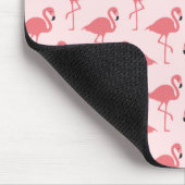 Roze Flamingo patroon Tropische vogel Muismat (Hoek)