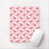 Roze Flamingo patroon Tropische vogel Muismat (Met muis)