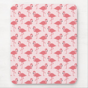 Roze Flamingo patroon Tropische vogel Muismat