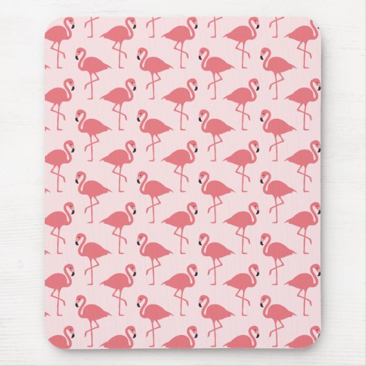 Roze Flamingo patroon Tropische vogel Muismat (Voorkant)